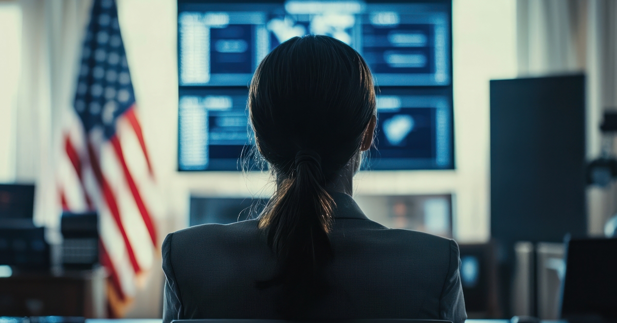 political analyst using neural interface