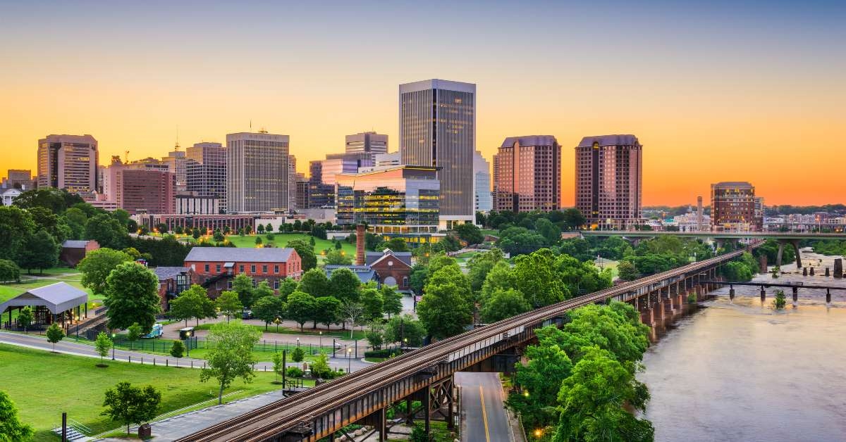 richmond virginia usa skyline
