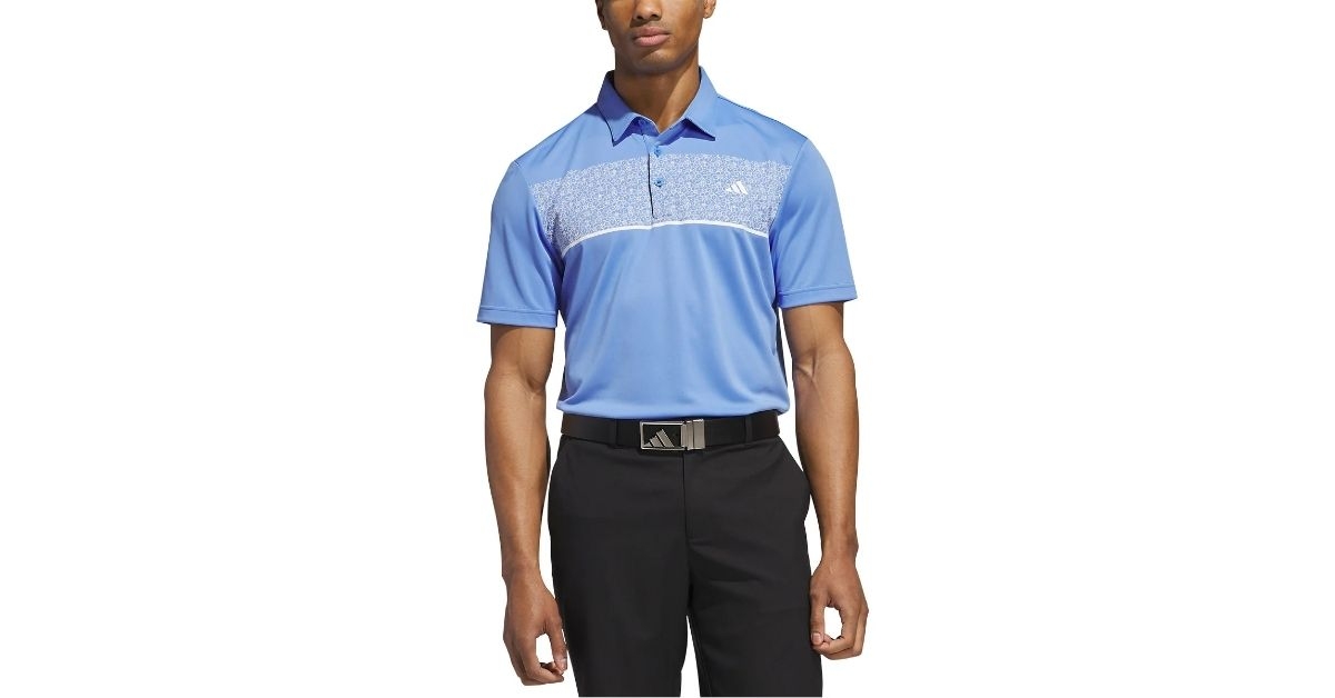 adidas mens golf polo