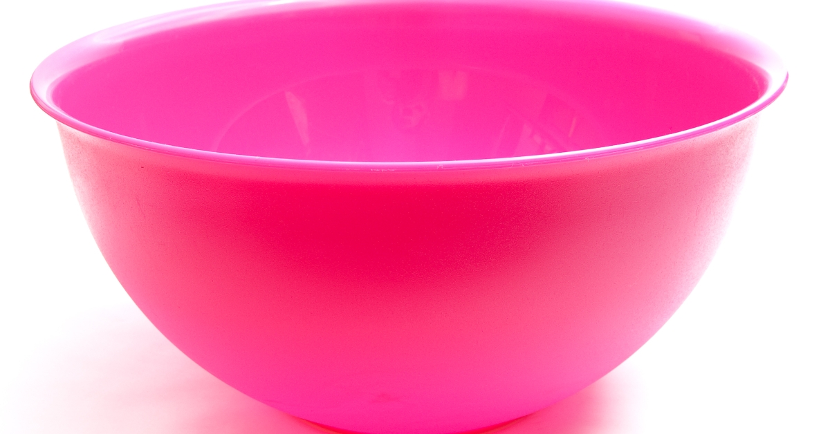 round pink bowl 