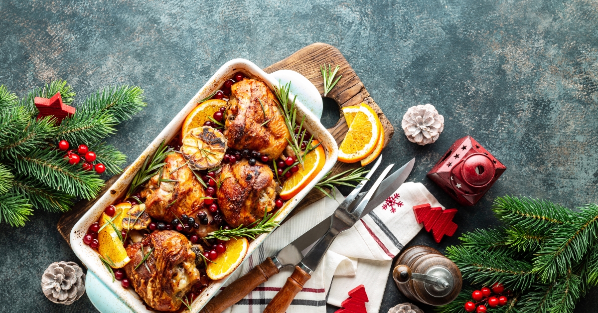 turkey legs baked with cranberries