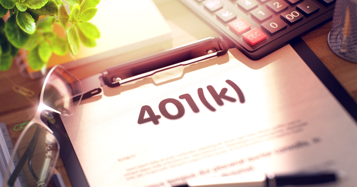 clipboard with 401k concept