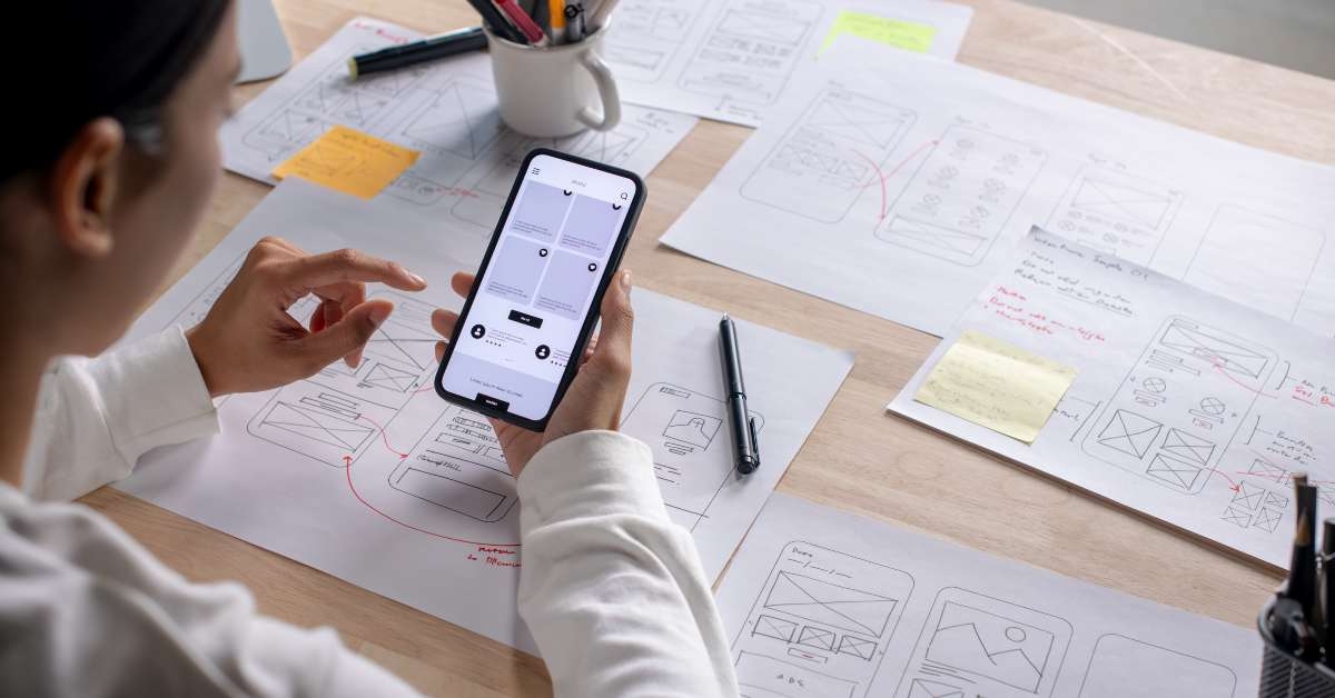 mobile application design concept