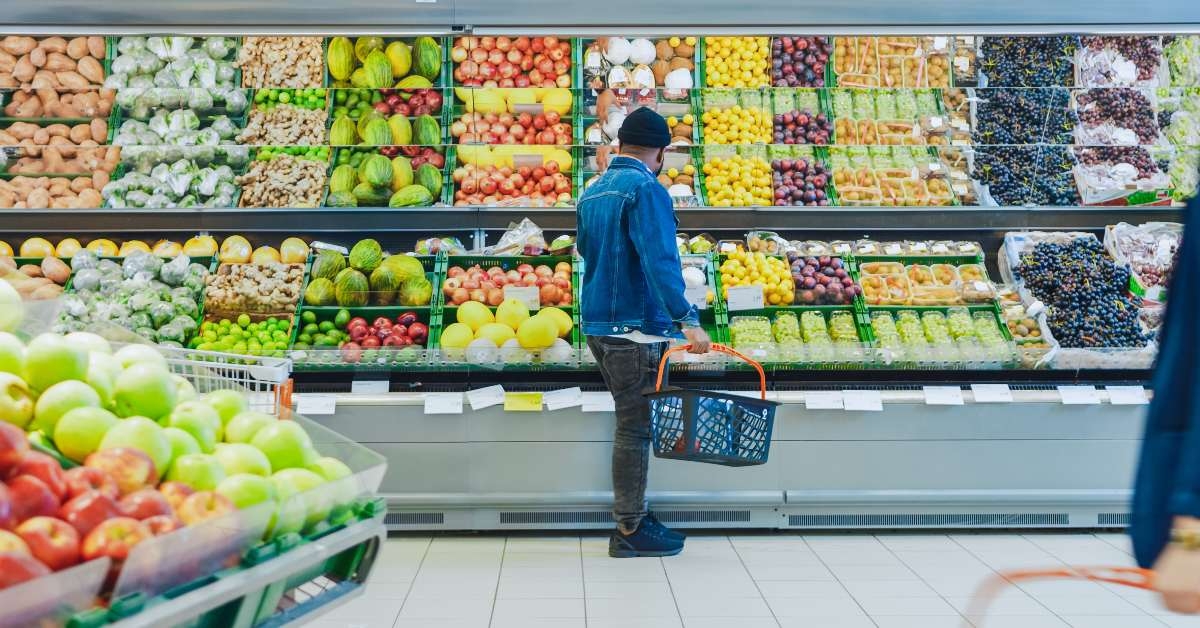 guy with shopping basket