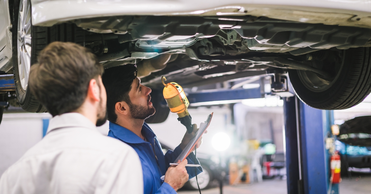 mechanic holding clipboard 