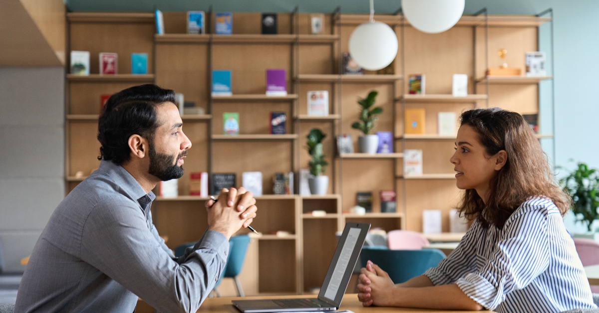 conducting job interview