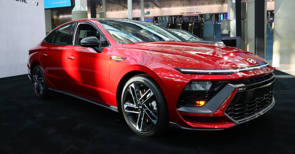 red 2023 hyundai sonata n line