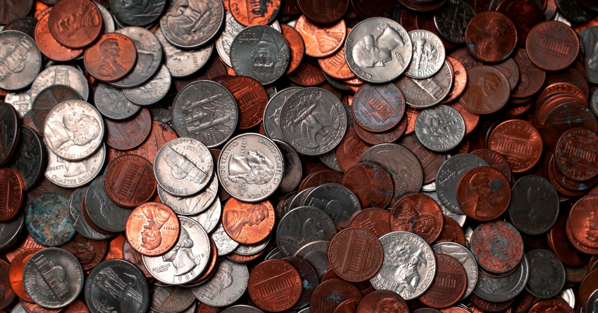 giant pile of u.s. currency