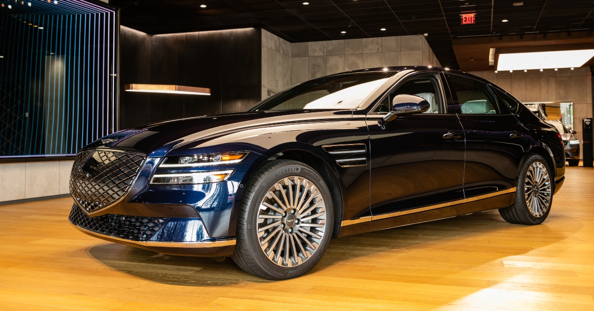 Genesis G80 Hyundai electric black car