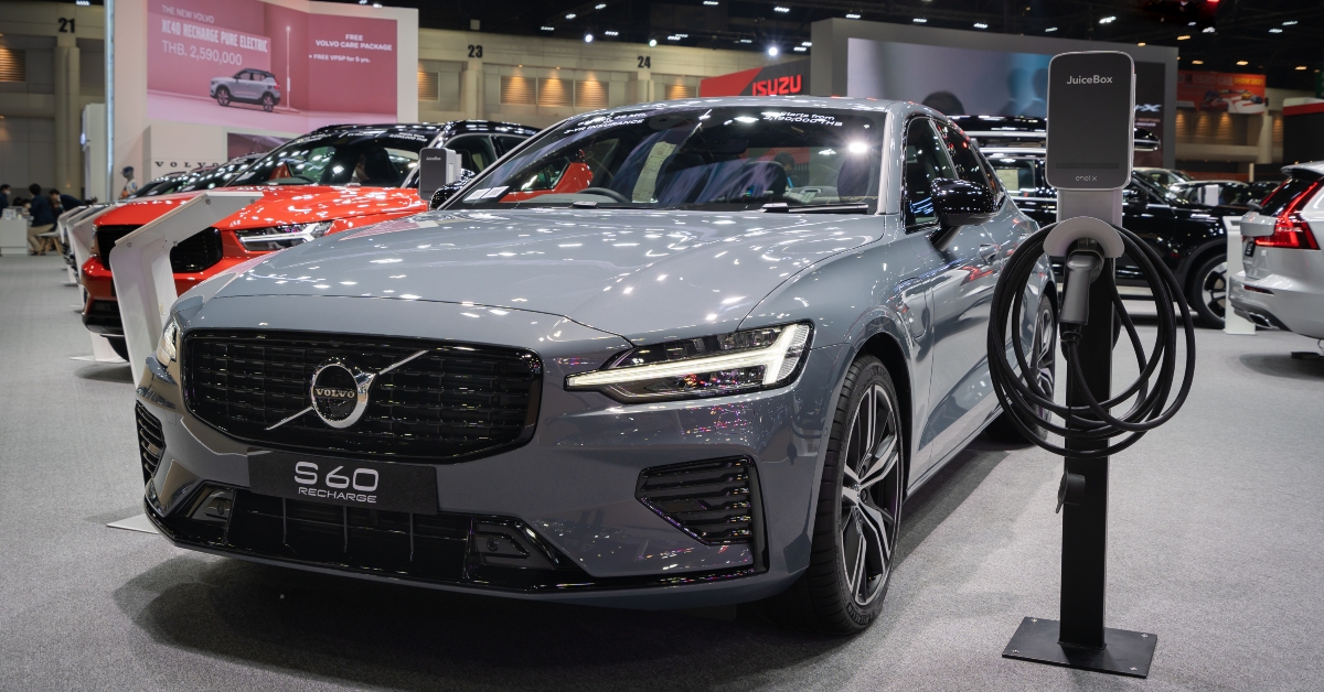 Pure Electric EV car boot show on display