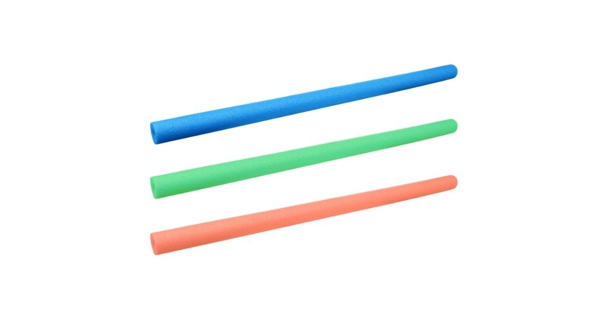 colorful foam pool noodle