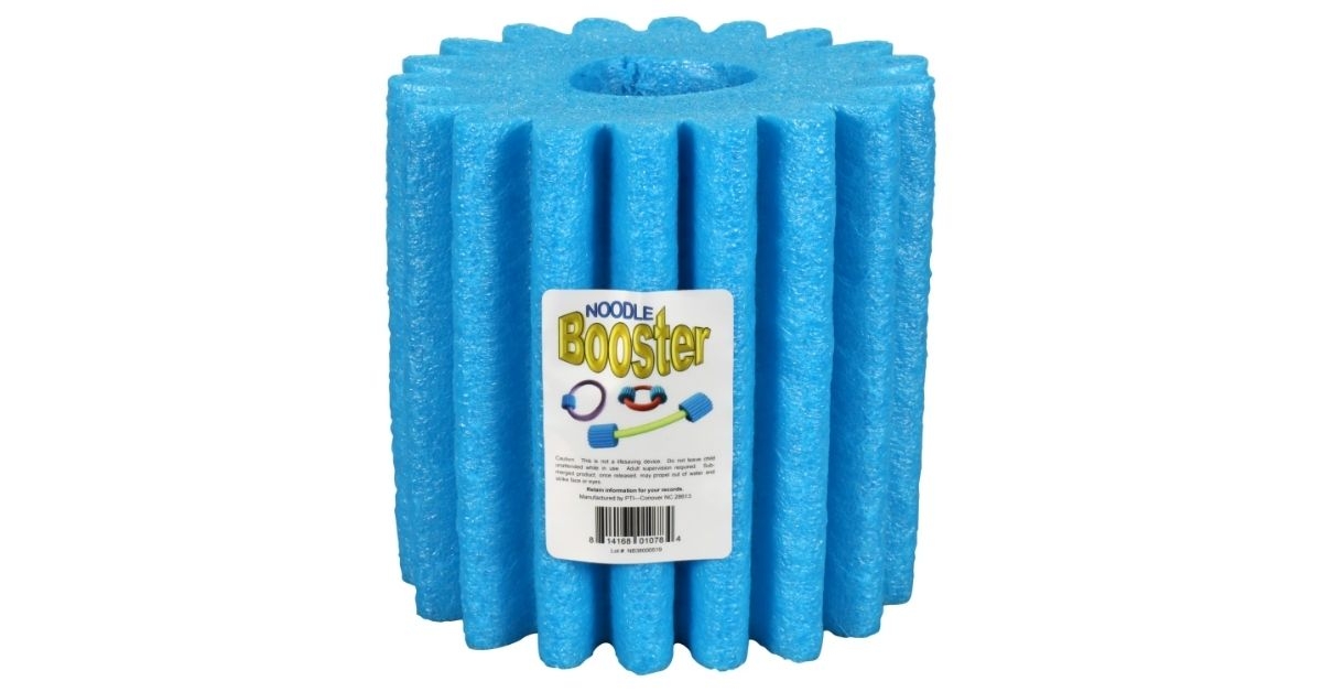 blue pool noodle booster