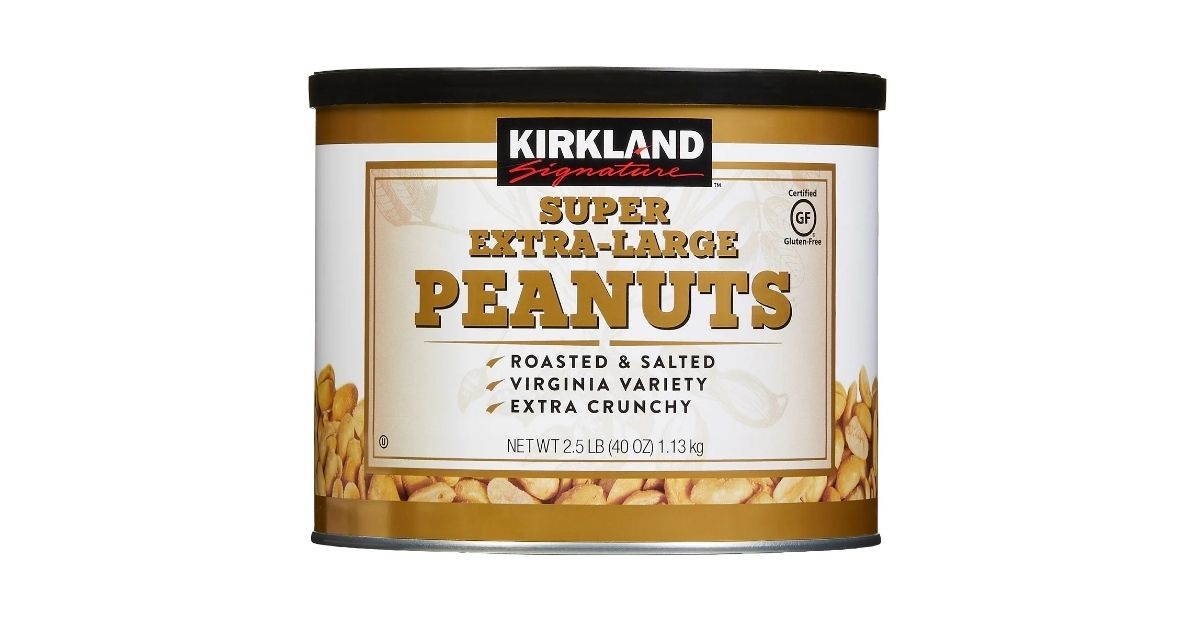 extra large peanuts in a jar