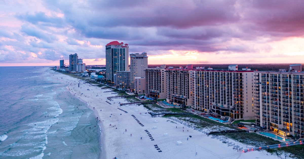 Sunset over Gulf Shores