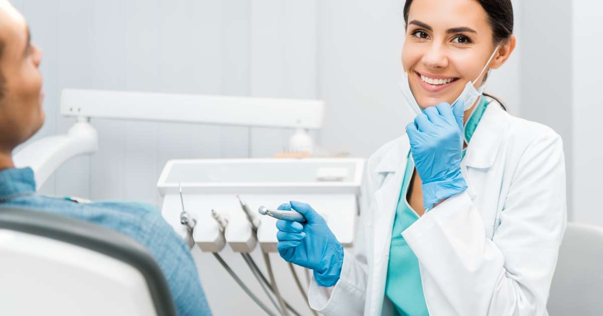 cheerful female dentist
