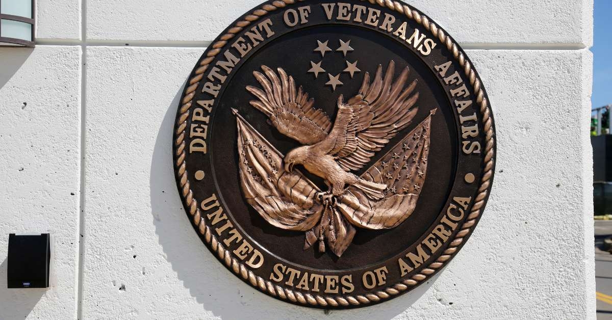 sign at the veterans affairs complex