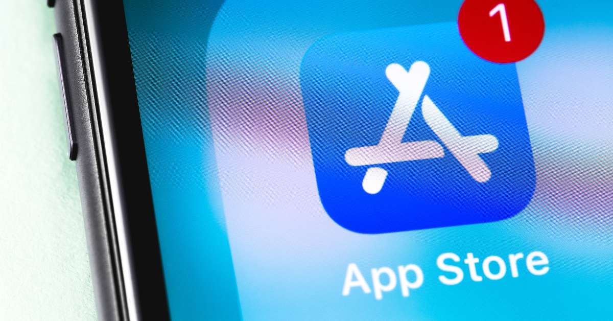 appstore icon app on the screen