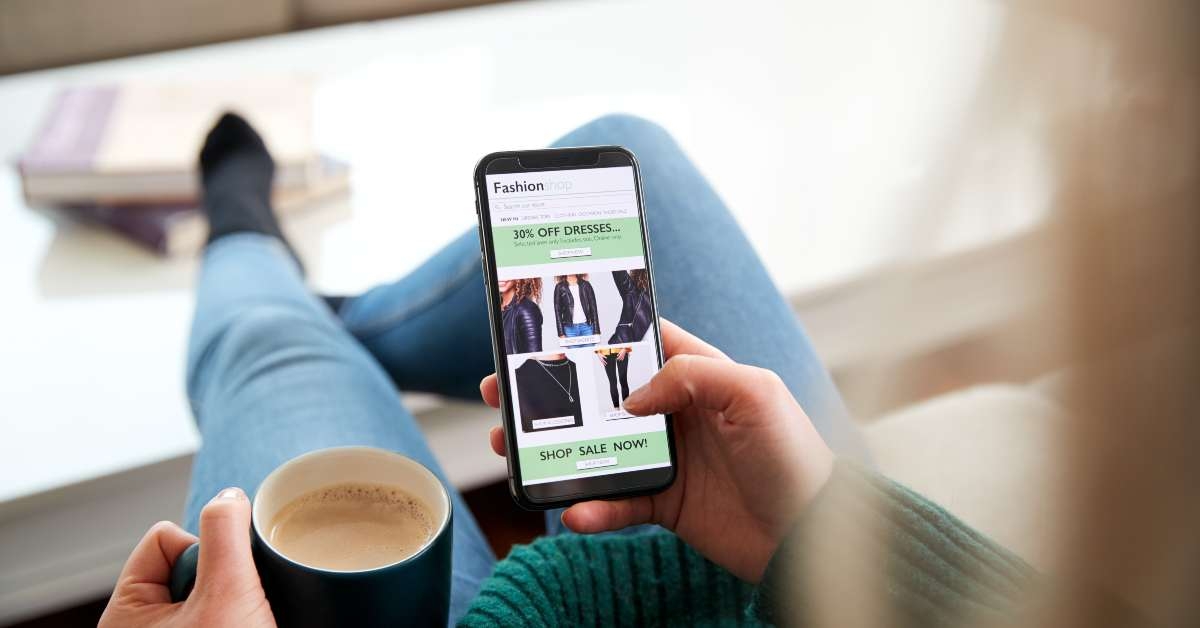 close up of woman shopping