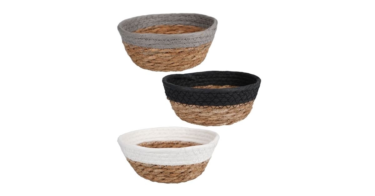 3 pieces straw basket