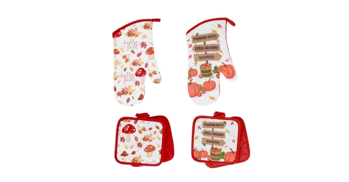 potholders and oven mitts