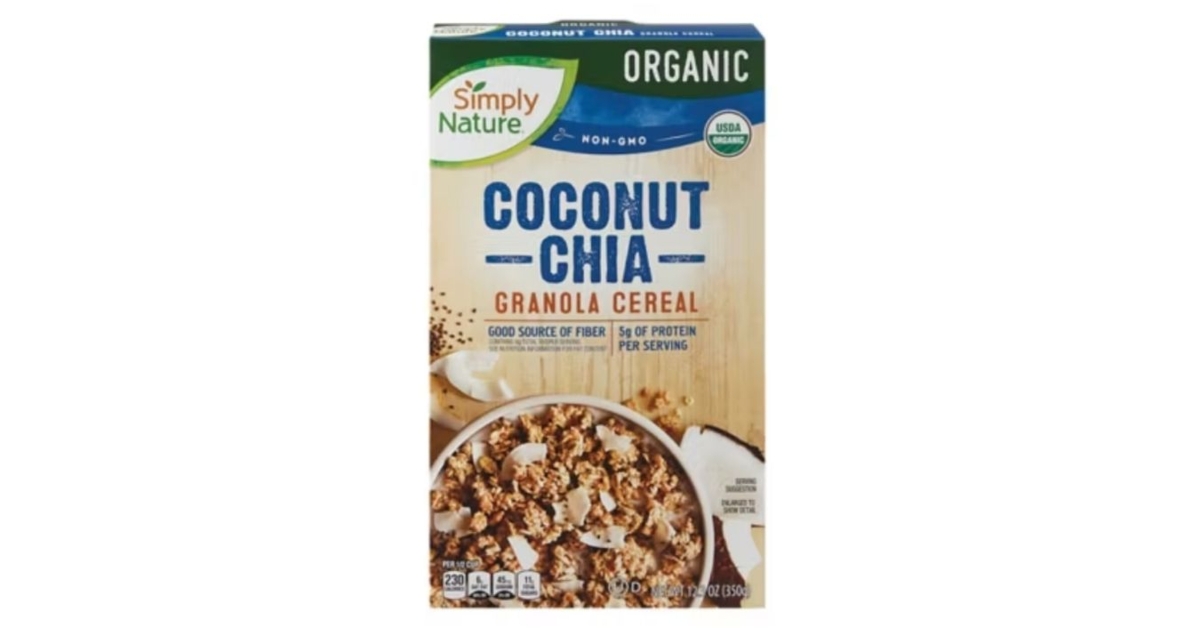coconut chia granola cereal