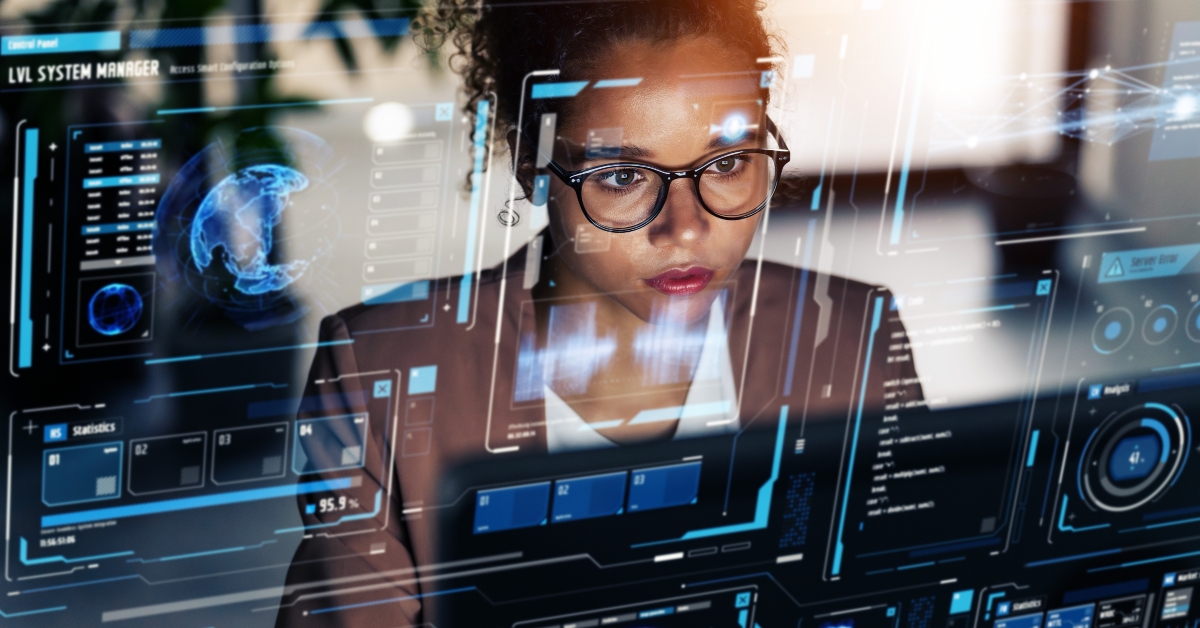 futuristic graphical user interface concept