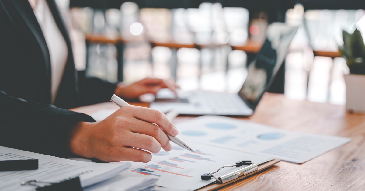 woman working in office