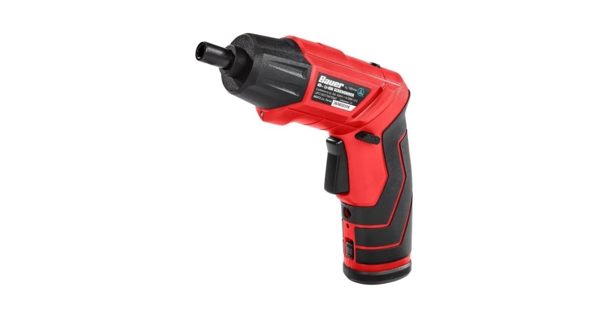 a red cordless in screwdriver