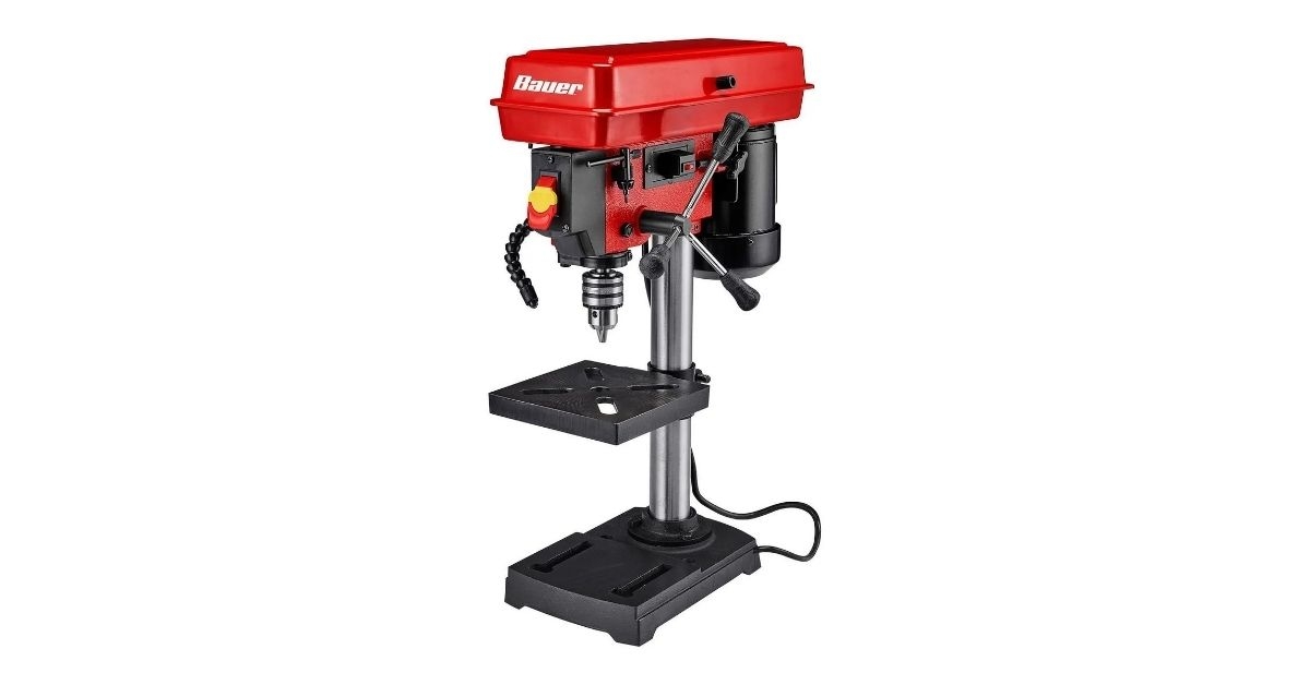bench drill press with light