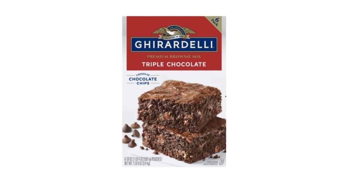 triple chocolate premium brownie mix