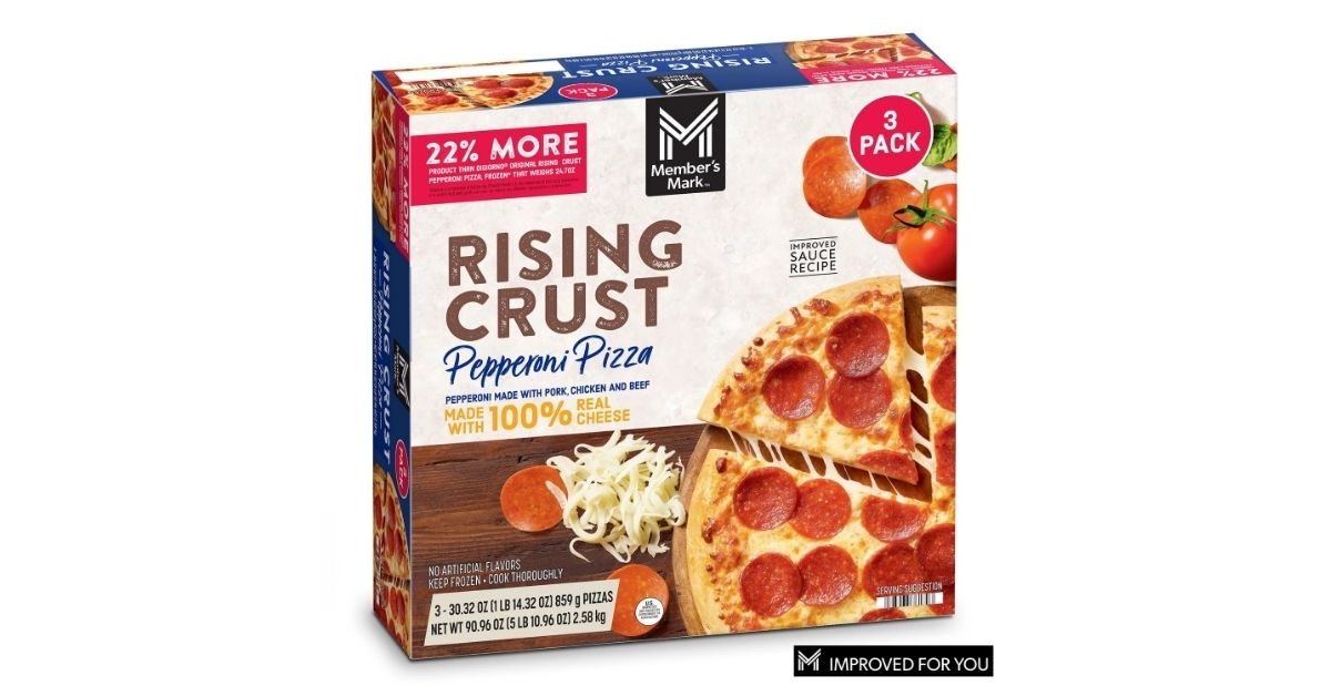 rising crust pepperon pizza