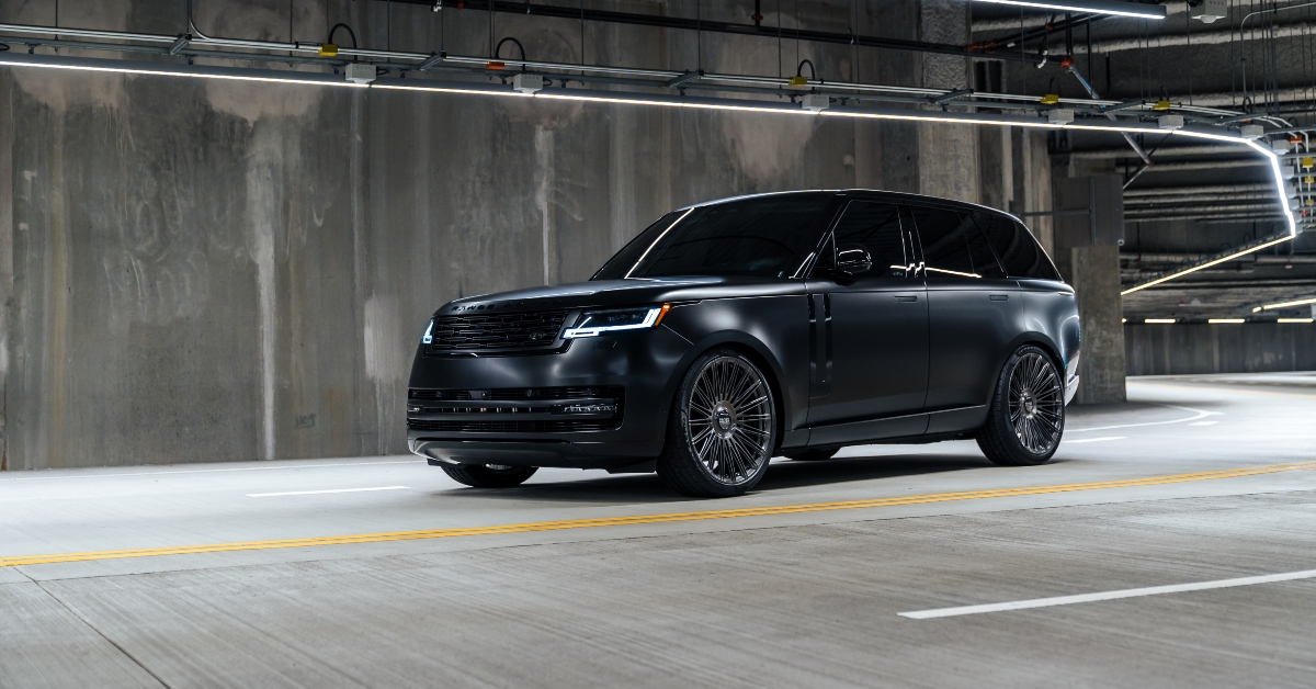 a Black Range Rover