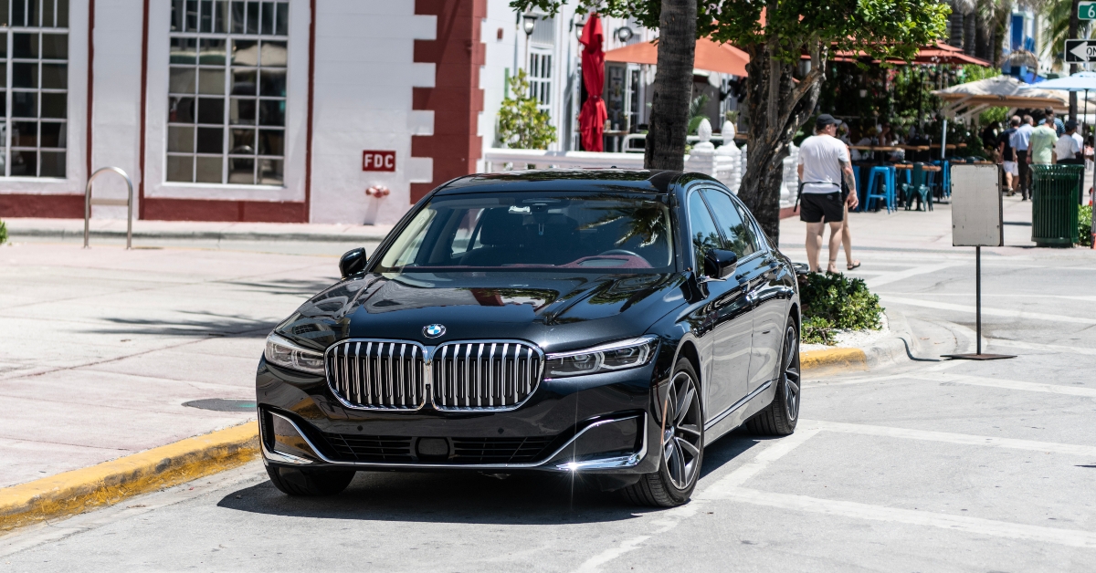 BMW 750i xDrive at miami beach
