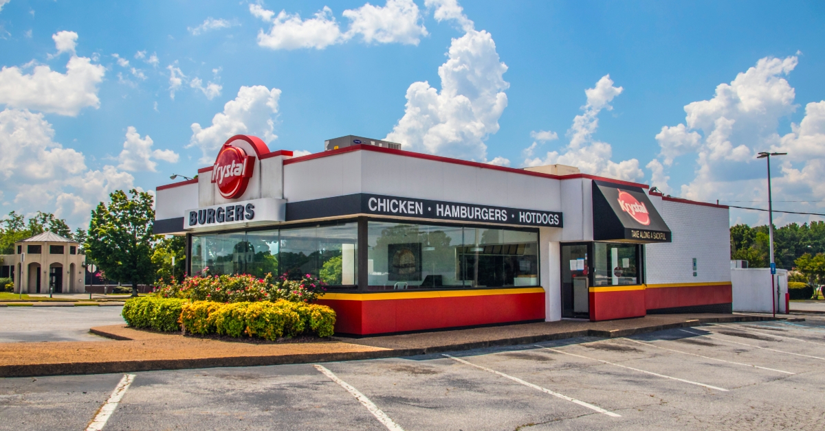 krystal burgers building exterior