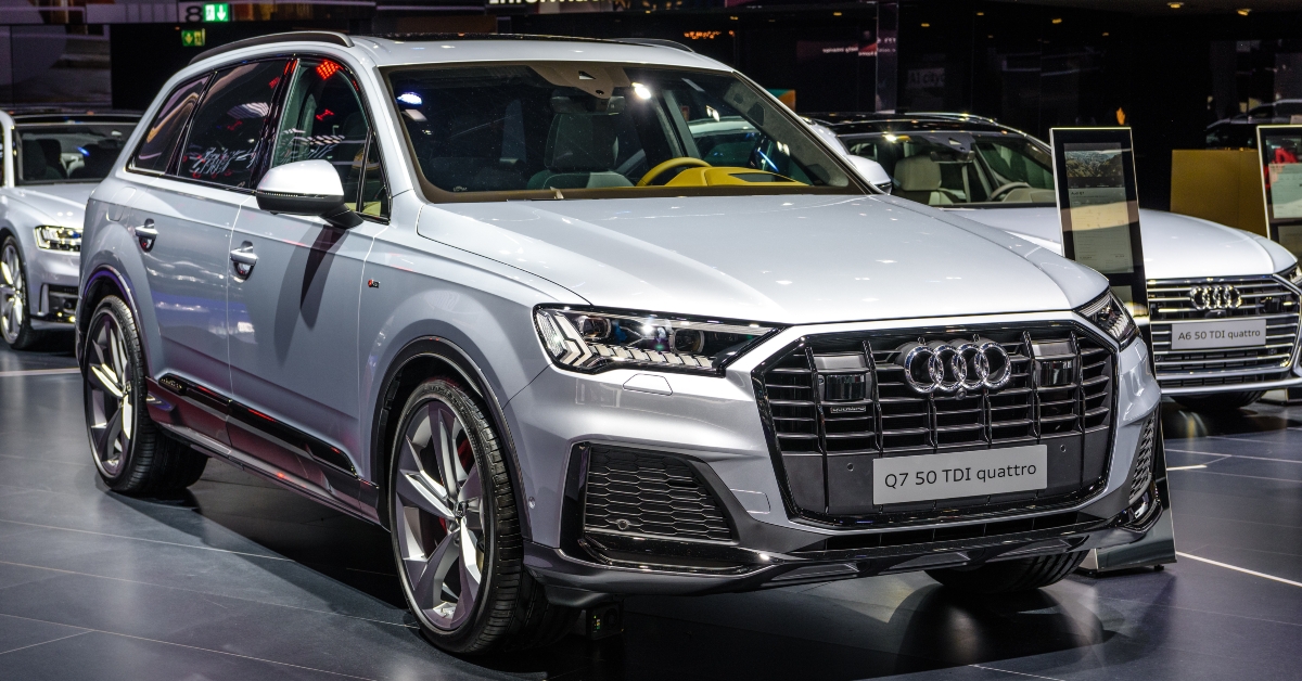 silver gray audi q7 avant 50 tdi quattro