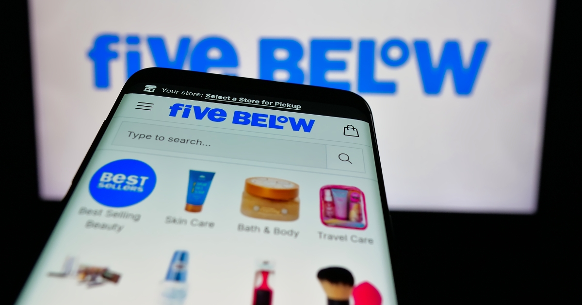 Five Below Inc. on screen