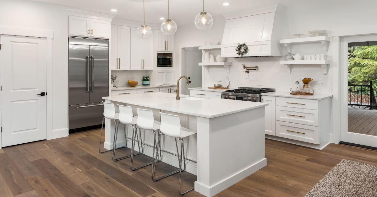 beautiful kitchen in new luxury home