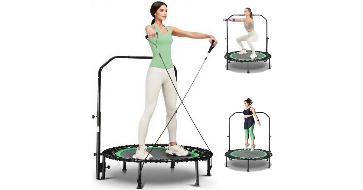 trampoline with resistance ropes