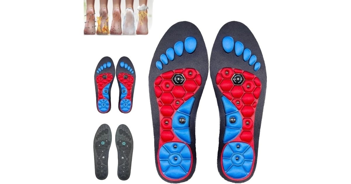 magnetic arch support insoles