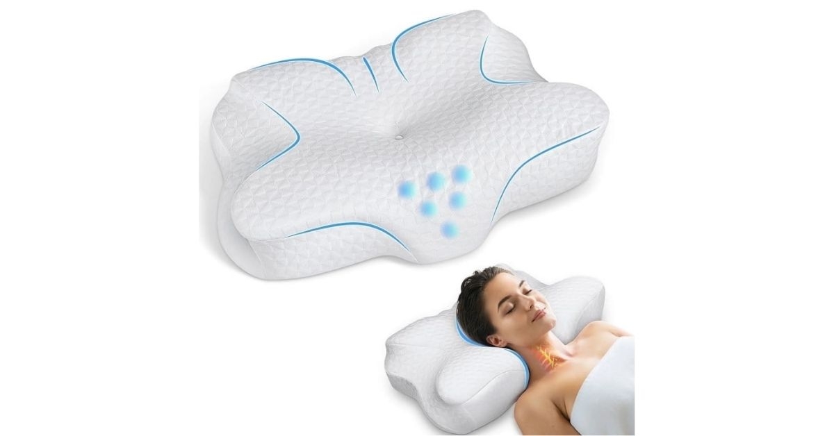 cervical memory foam pillow