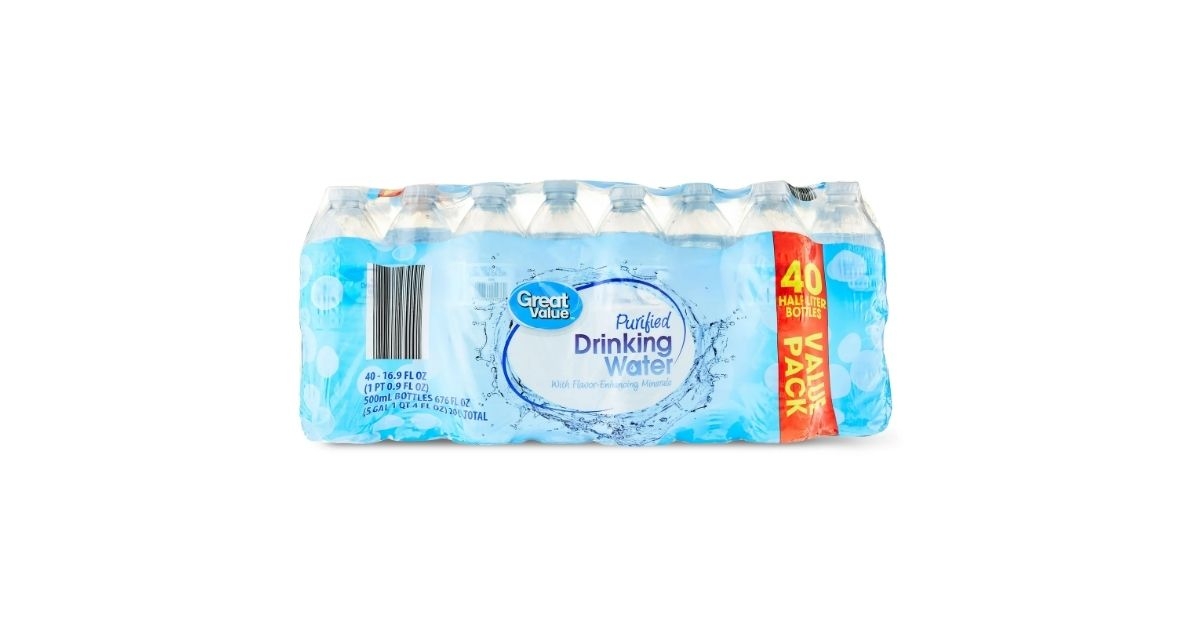 purified drinking water