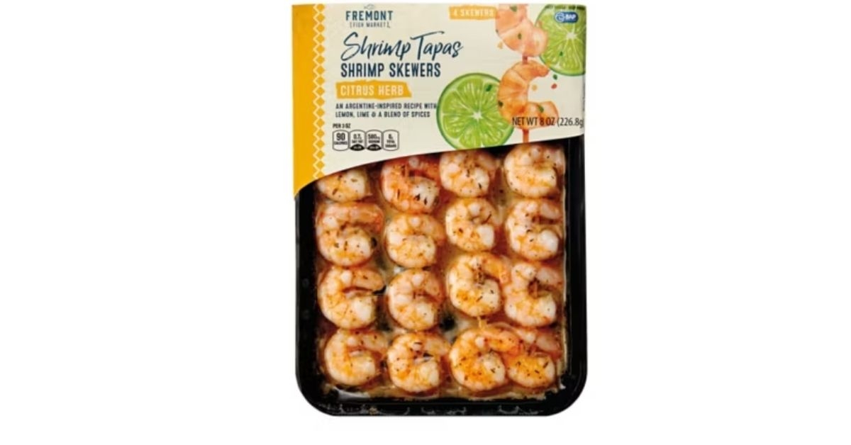 citrus herb shrimp skewer