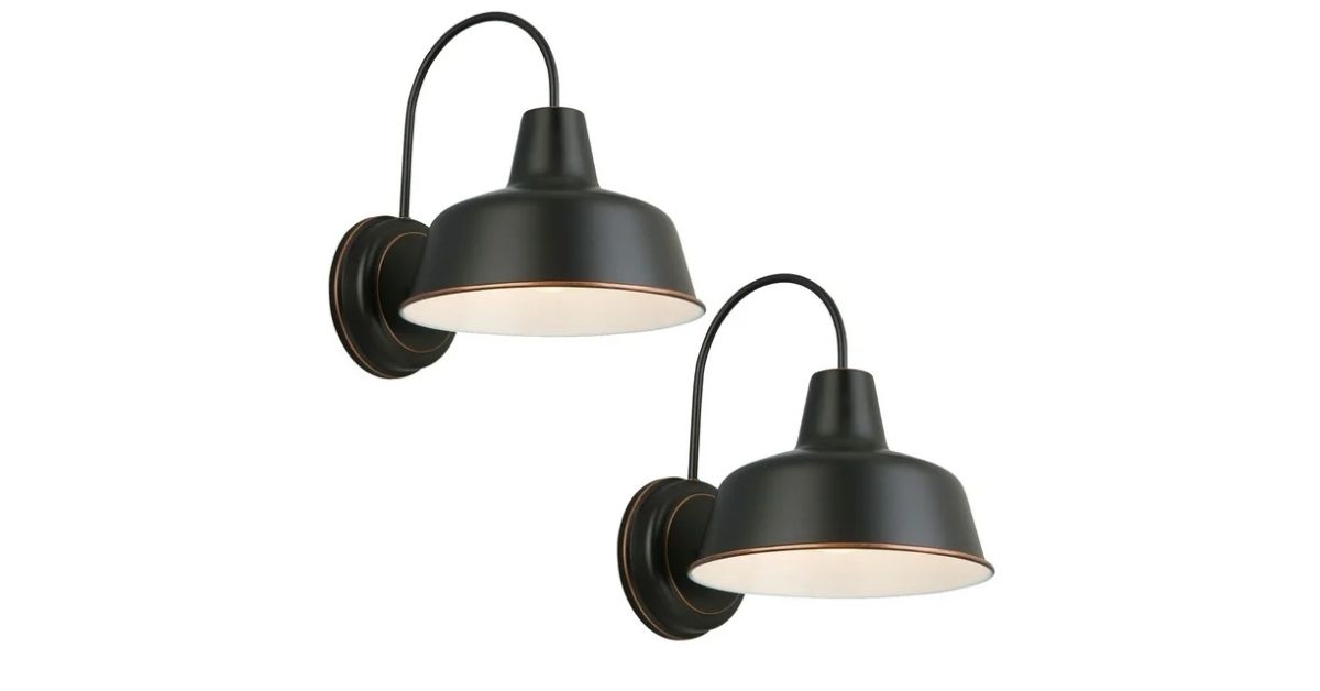 indoor outdoor wall light set 