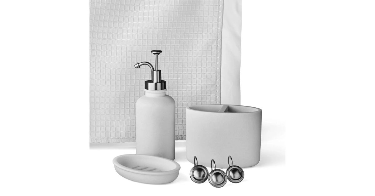 six piece premium bath set