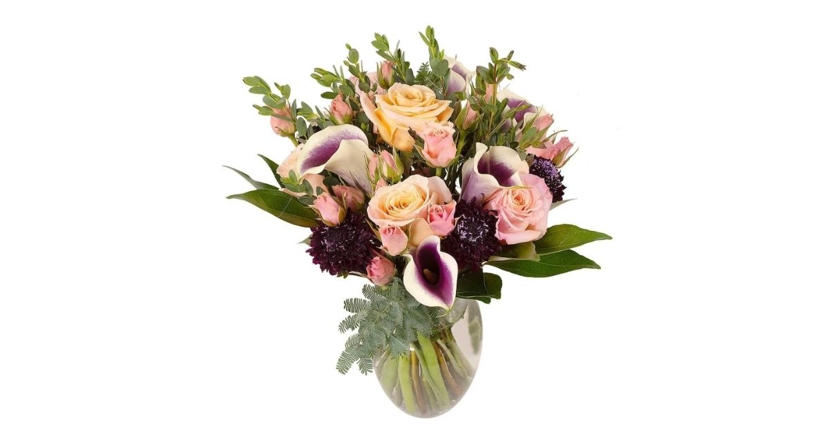 vase arrangement with 28 stems