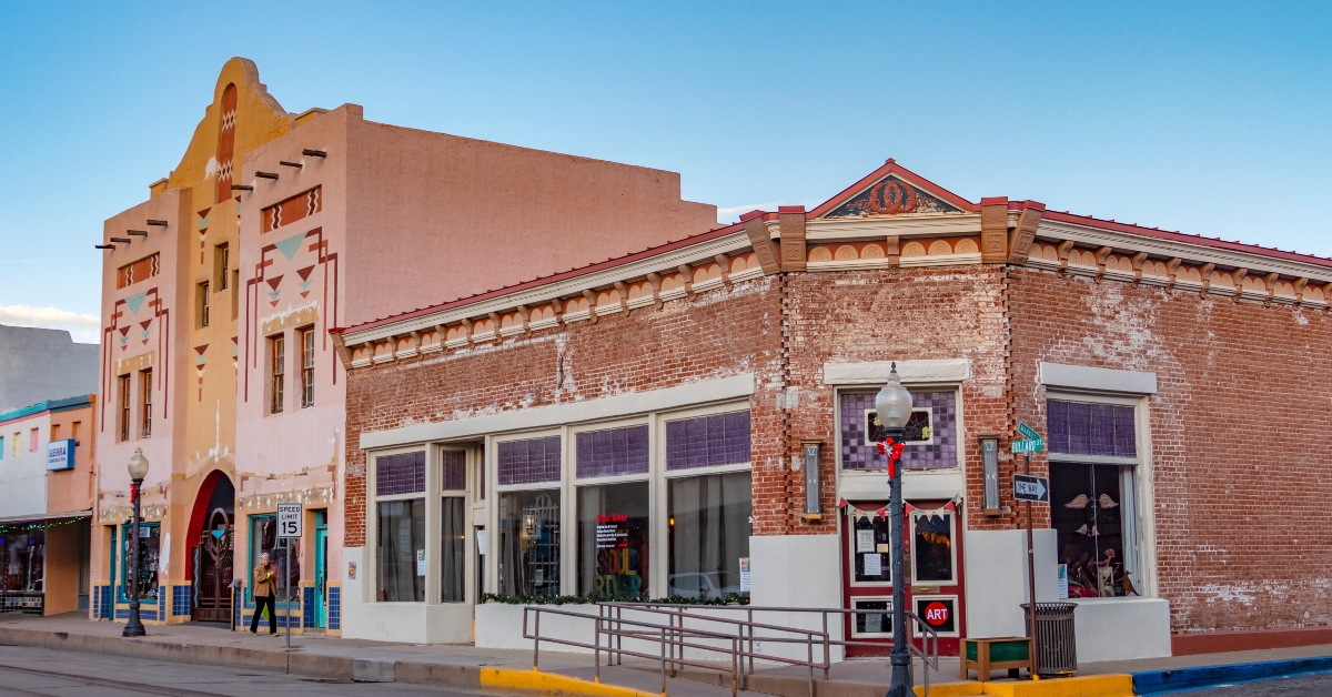 old historic building in ghost town of silver city