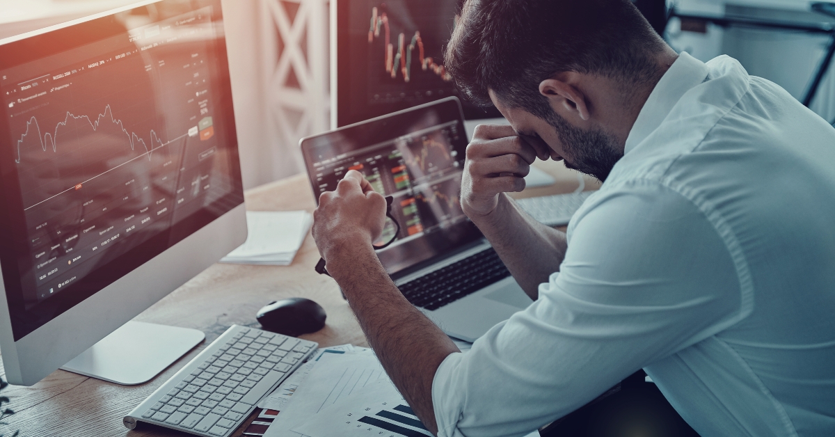 frustated young businessman