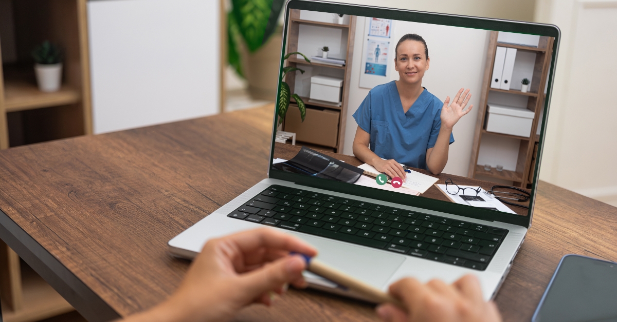telehealth consultation with a nurse 