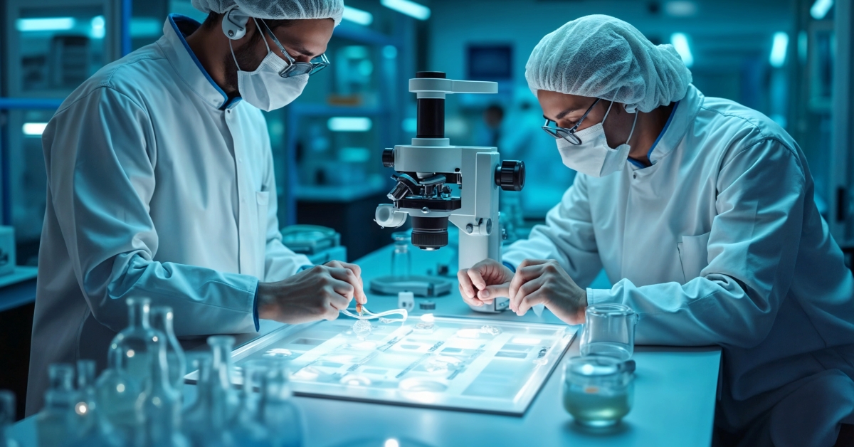 scientists conducting advanced bioengineering research