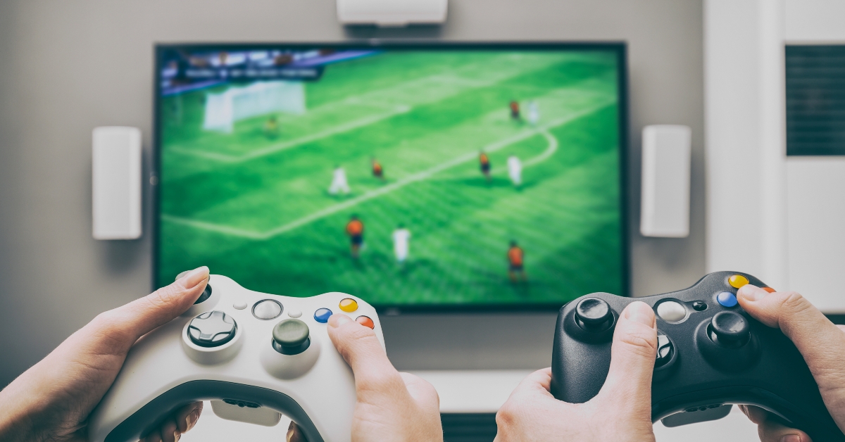 game play video on tv or monitor